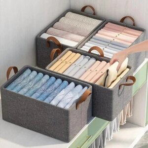 4 Pieces of Launched Foldable Clothes Storage Box – سلة توضيب ثياب