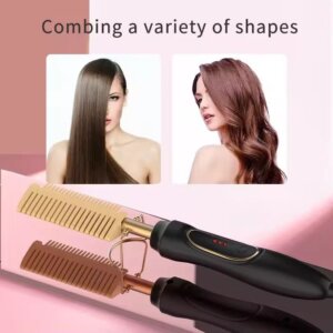 مشط حراري ذهبي Hair brush