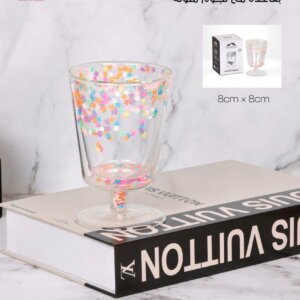 كباية دوبل غلاس مع نجومDouble Glass with Stars