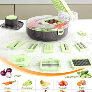 قطاعة خضرة مدورة مع جاط Vegetable Cutter