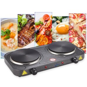 غاز كهربائي رمادي ٢ عيون Electric Hot Plate