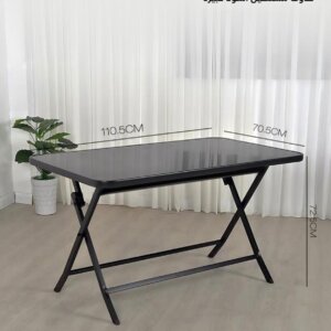 طاولة زجاج أسود Table Glass
