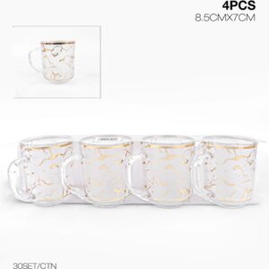طقم ٤ مغات ذهبي MUG Set