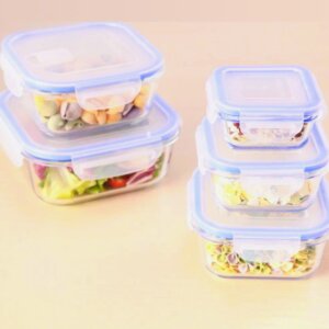 طقم بايركس ٥ قطع ميتو Pyrex set
