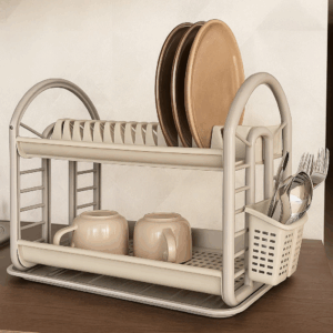 مشك جلي طبقتين بلاستيك Dish Rack Plastic