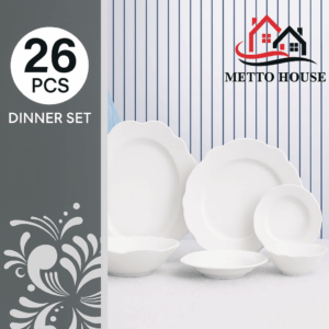 طقم صحون ميتو وردة Dinner Set