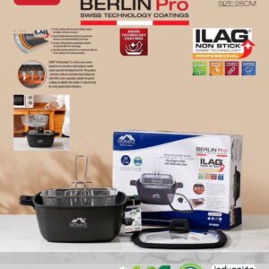 مقلاية بطاطا غطا زجاج موماز _ Frying pan