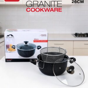 طنجرة قلي غرانيت موماز momaz Granite Cook ware