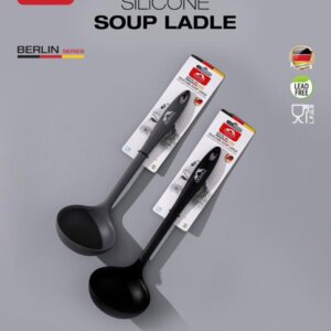 كبجة سيليكون مسكة طويله Silicone soup ladle