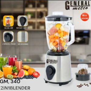 خلاط ستانلس مع مطحنة _ General melto
2in1 blender