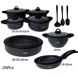 طقم كامل طناجر جيبي  ٢٩ قطعة 
Gebe 29 pcs cookware set