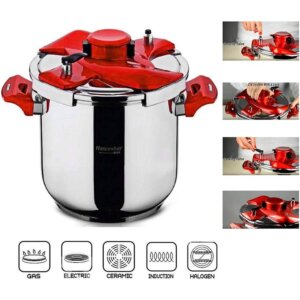 طناجر ضغط ستانلس ستيل ثقيل _ Hascevher Galaxy pressure cooker