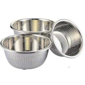 طقم مصفاة ستانلس _ Stainless steel fruit basket