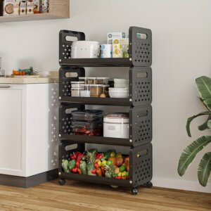 ستاند رفوف بلاستيك _ Multifunctional Mobile storage Rack