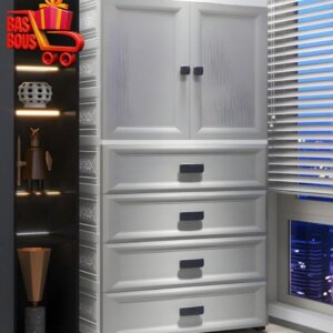 خزانة بلاستيك  مع جوارير موماز _  Modern style Cabinet Plastic 
Momaz