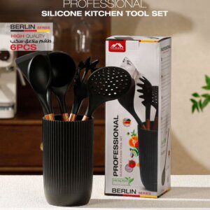 طقم ٦ معالق سيليكون  Silicone Kitchen tool set