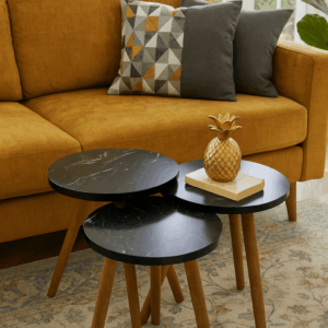 طقم طاولات مرخم _ Table