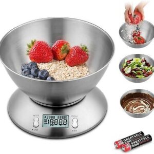 Digital kitchen scale “ميزان مطبخ رقمي من ستانلس ستيل”