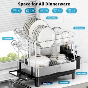 مشك جلي ستانلس ستيل جيبي 304  _ Dish Drying Rack