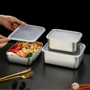 Stainless Stell lunch box طقم ستانلس ٣ قطع