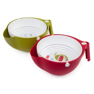 جاط مع مصفاية salad bowl basket