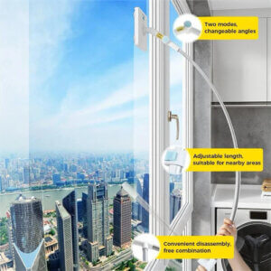 مساحة شباك يد طويلة window cleaner brush